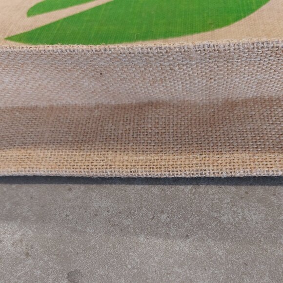 NOURISH THE EARTH Women's Laminated Jute Tote Bag - NWOT - Picture 4 of 5